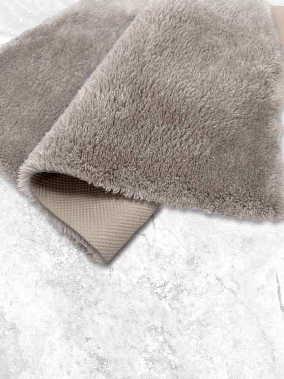 Коврик плюшевый D-99 (круг) мокко 05 S - 2