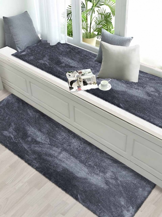 Коврик плюшевый 100х150 темно-серый 03 S - 4