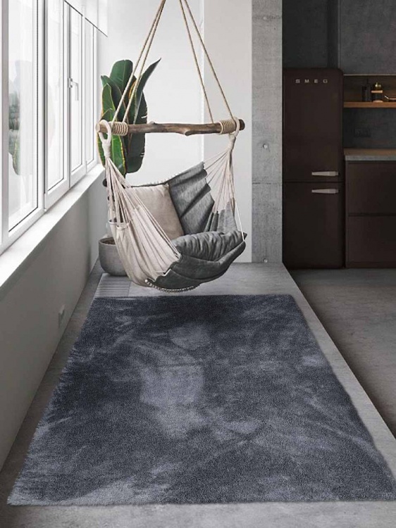 Коврик плюшевый 120х200 темно-серый 03 S - 3