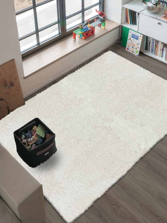 Коврик плюшевый 150х200 молочный 01 S - 3