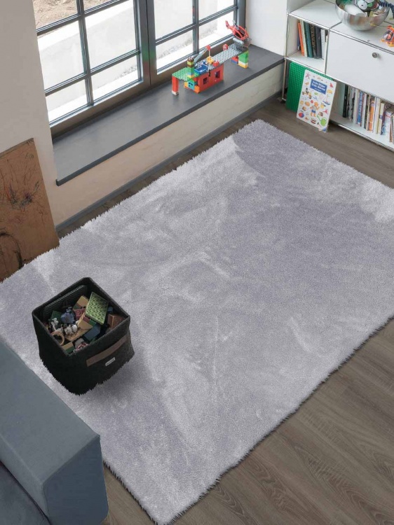 Коврик плюшевый 150х200 серый 02 S - 2