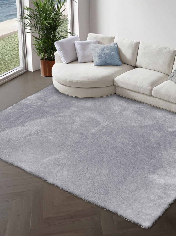 Коврик плюшевый 150х200 серый 02 S - 3