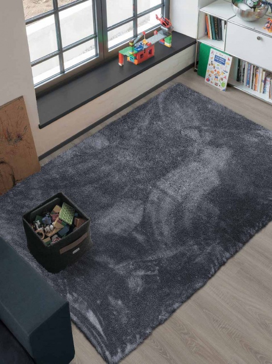 Коврик плюшевый 150х200 темно-серый 03 S - 3