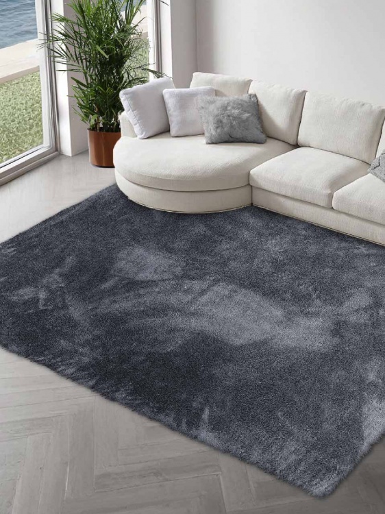 Коврик плюшевый 150х200 темно-серый 03 S - 4