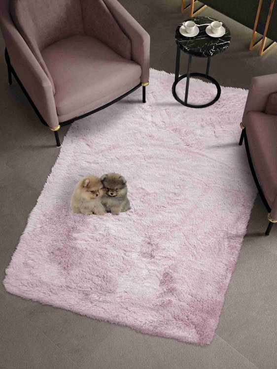 Коврик меховой SHAHINTEX (3 см) 100х150 фламинго 25 S - 4