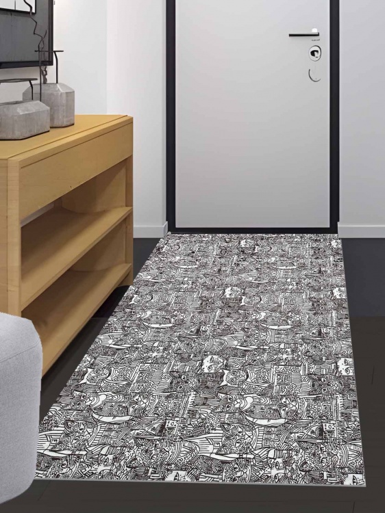 Коврик вырезной icarpet PRINT антискользящий (144) 