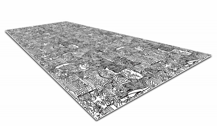 Коврик вырезной icarpet PRINT антискользящий (144) 