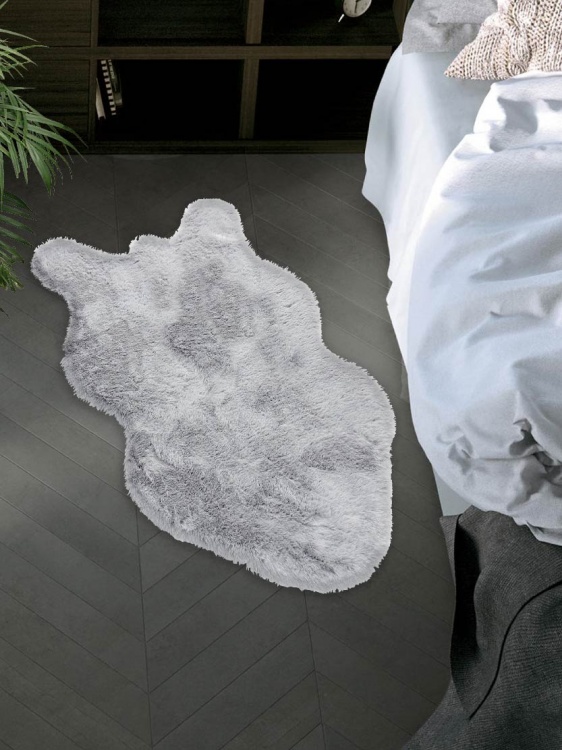 Коврик меховой шкура SHAHINTEX (3 см) 50х88 голубая норка 23 - 4