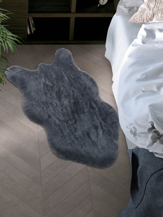 Коврик меховой шкура SHAHINTEX (3 см) 50х88 шиншилла27 - 4