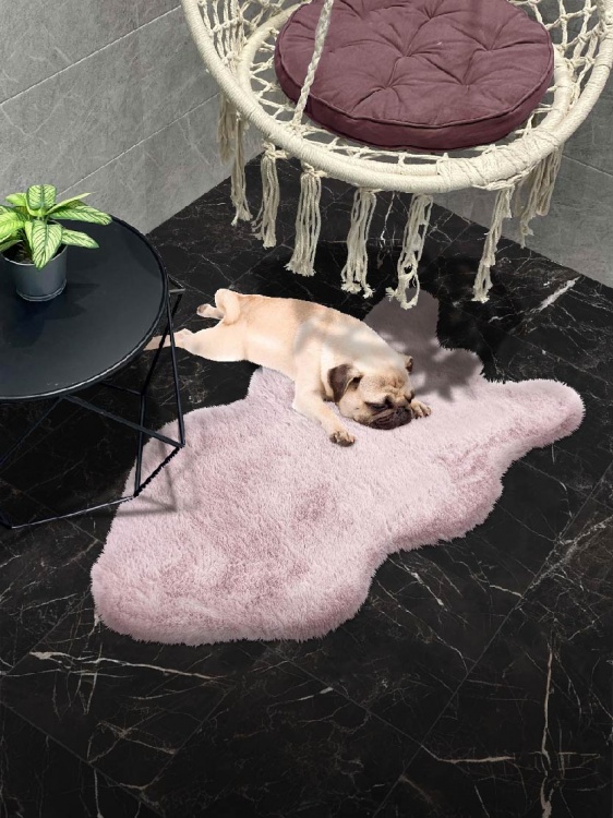 Коврик меховой шкура SHAHINTEX (3 см) 50х88 фламинго 25 - 3