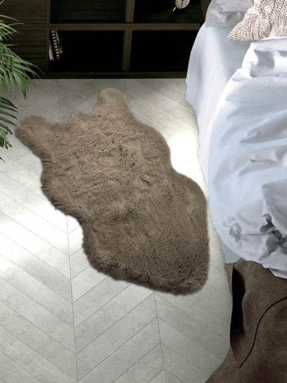 Коврик меховой шкура SHAHINTEX (3 см) 50х88 мокко 26 - 3