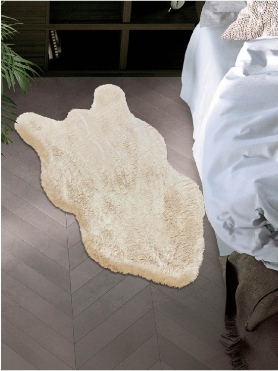 Коврик меховой шкура SHAHINTEX (3 см) 50х88 мальдивский песок 24 - 3