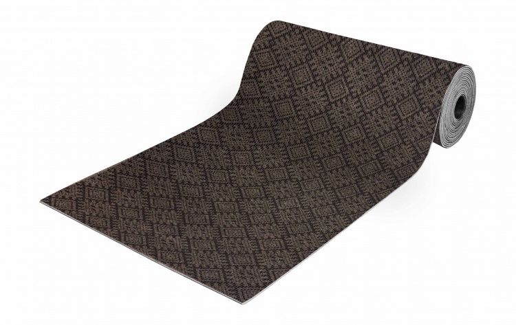 Коврик-дорожка ОРНАМЕНТ 100х1500 мокко 02