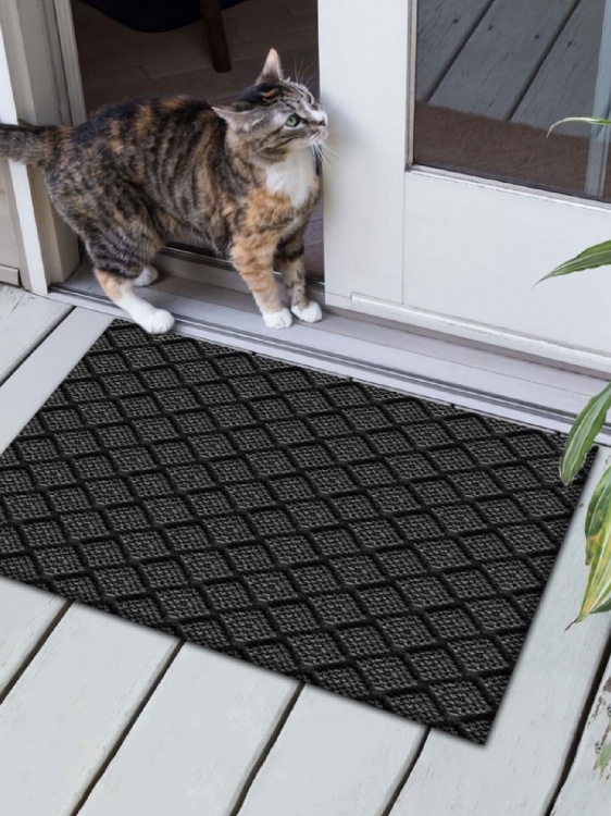 Коврик влаговпитывающий ДИАМАНТ 40х60 серый 01 - 3