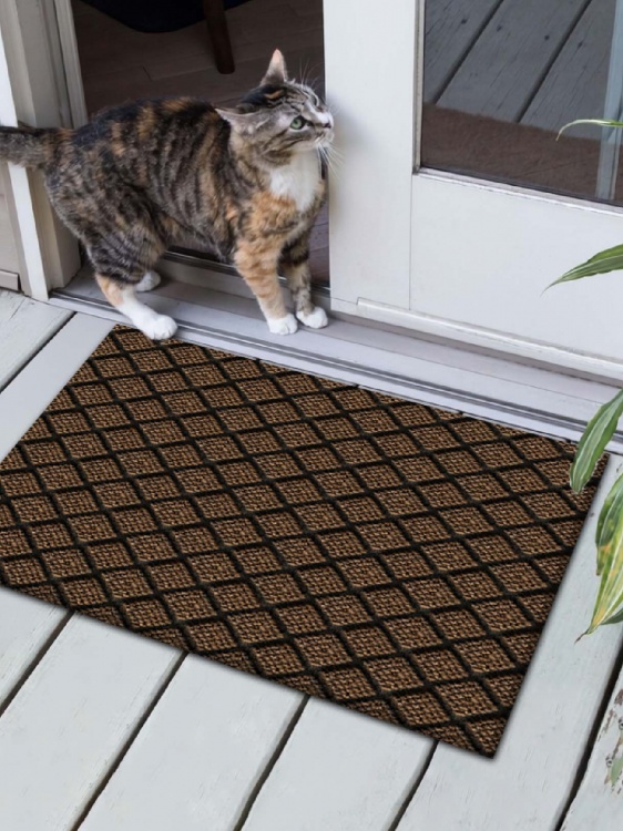 Коврик влаговпитывающий ДИАМАНТ 40х60 коричневый 02 - 2