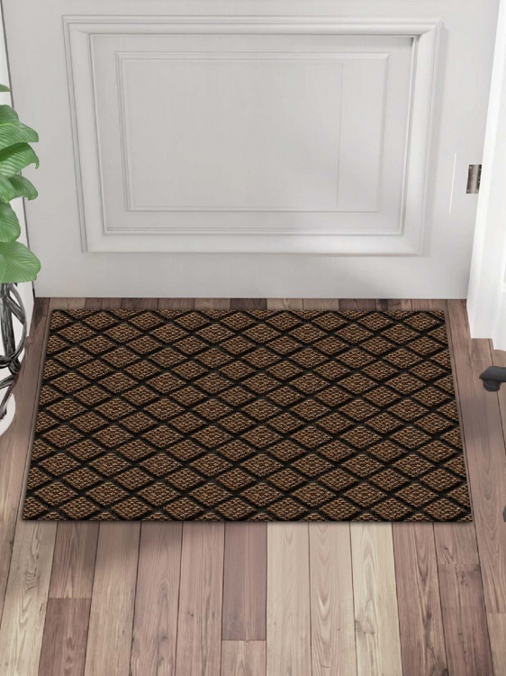 Коврик влаговпитывающий ДИАМАНТ 40х60 коричневый 02 - 3