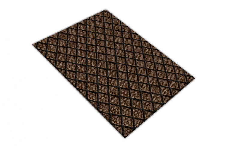 Коврик влаговпитывающий ДИАМАНТ 40х60 коричневый 02
