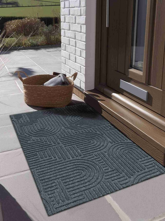 Коврик icarpet ЛАБИРИНТ с тиснением 50х100 серый 01 S - 2