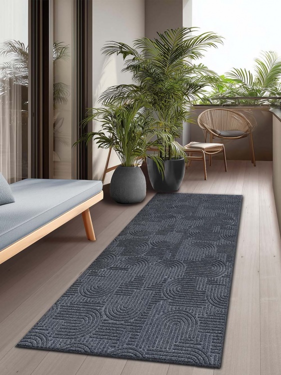 Коврик icarpet ЛАБИРИНТ с тиснением 60х200 серый 01 S - 4