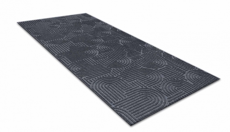 Коврик icarpet ЛАБИРИНТ с тиснением 60х200 серый 01 S
