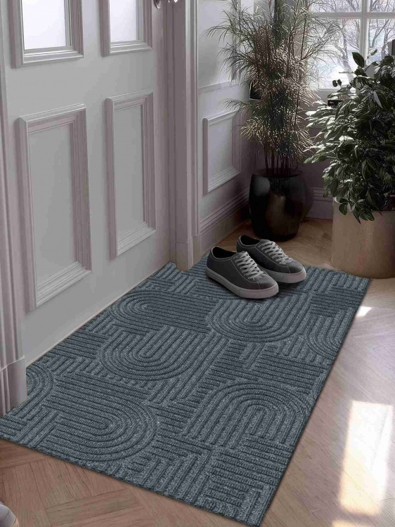 Коврик icarpet ЛАБИРИНТ с тиснением 67х120 серый 01 S - 2