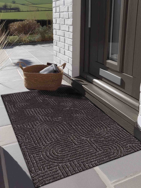 Коврик icarpet ЛАБИРИНТ с тиснением 67х120 мокко 02 S - 4