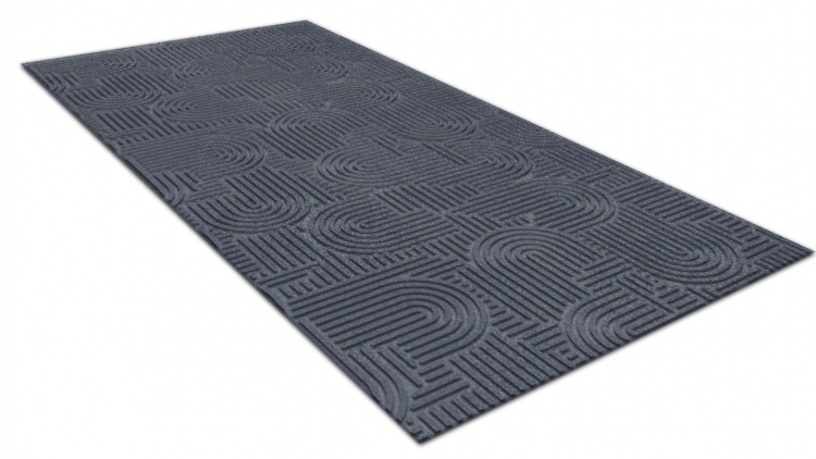 Коврик icarpet ЛАБИРИНТ с тиснением 100х200 серый 01 S