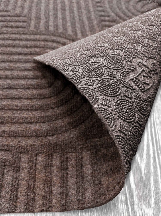 Коврик icarpet ЛАБИРИНТ с тиснением 100х200 мокко 02 S - 2
