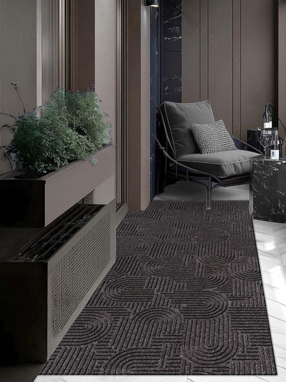Коврик icarpet ЛАБИРИНТ с тиснением 100х200 мокко 02 S - 3