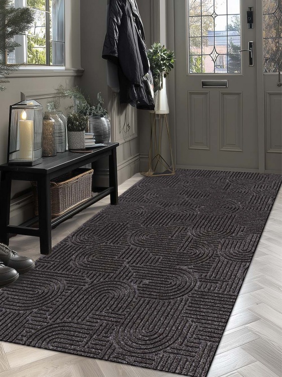 Коврик icarpet ЛАБИРИНТ с тиснением 100х200 мокко 02 S - 4