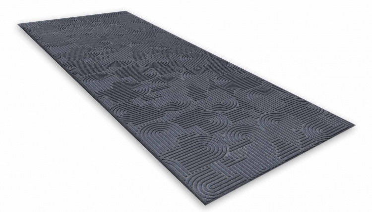 Коврик icarpet ЛАБИРИНТ с тиснением 100х300 серый 01 S