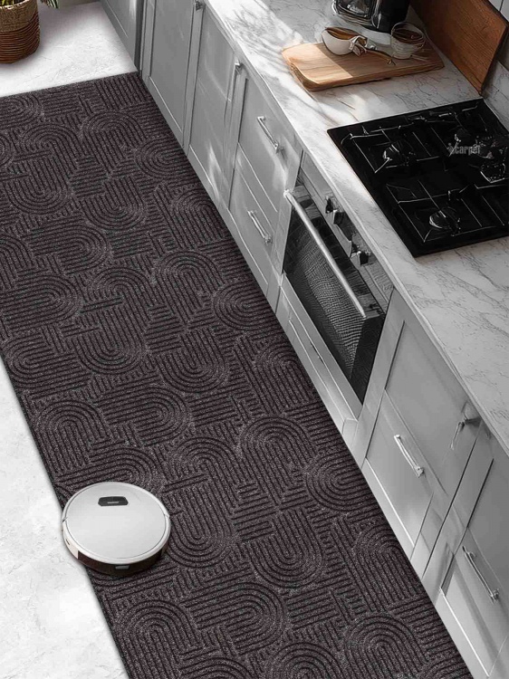 Коврик icarpet ЛАБИРИНТ с тиснением 100х300 мокко 02 S - 3