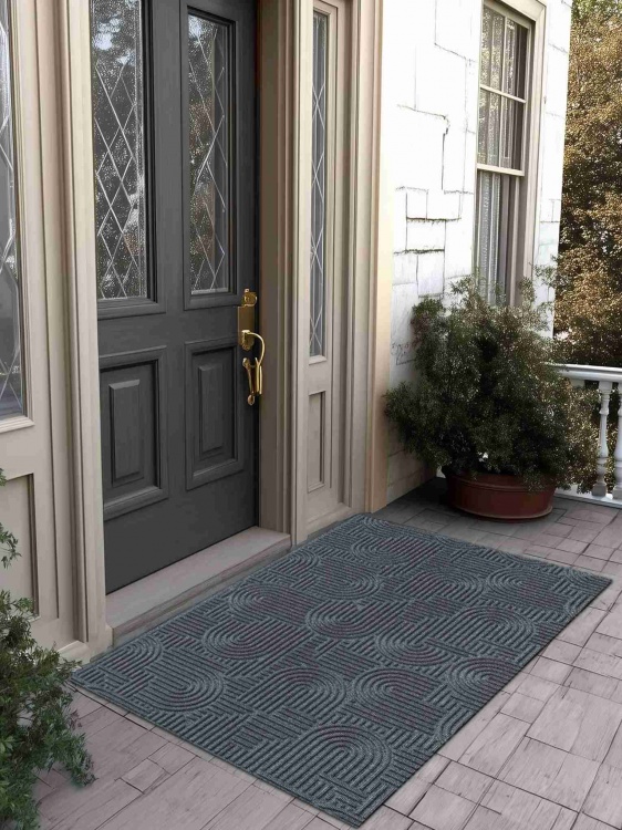 Коврик icarpet ЛАБИРИНТ с тиснением 100х150 серый 01 S - 4