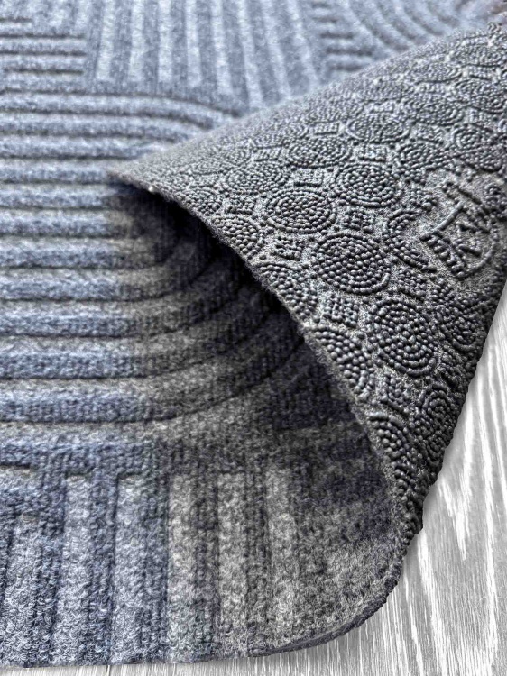 Коврик icarpet ЛАБИРИНТ с тиснением 150х200 серый 01 S - 2