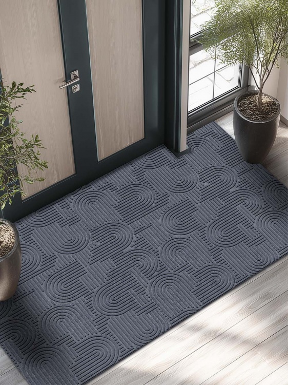 Коврик icarpet ЛАБИРИНТ с тиснением 150х200 серый 01 S - 3