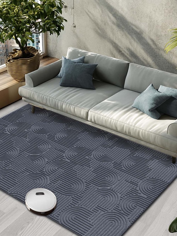 Коврик icarpet ЛАБИРИНТ с тиснением 150х200 серый 01 S - 4