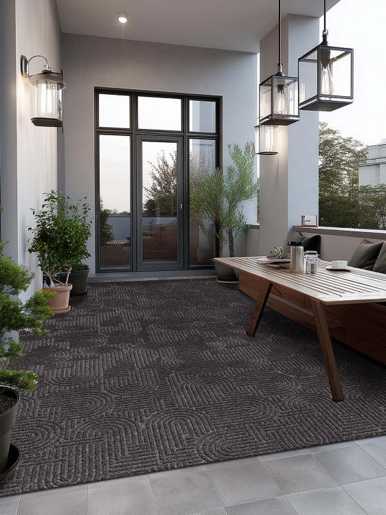 Коврик icarpet ЛАБИРИНТ с тиснением 200х300 мокко 02 S - 3