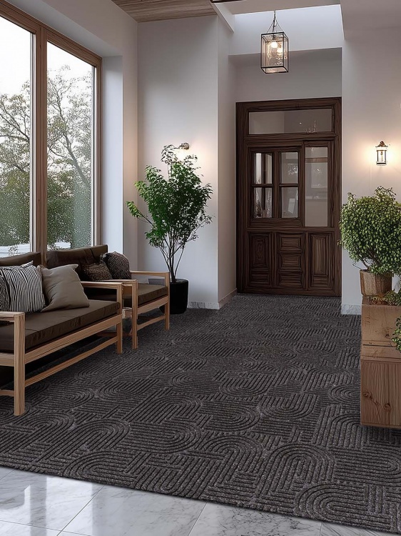 Коврик icarpet ЛАБИРИНТ с тиснением 200х300 мокко 02 S - 4