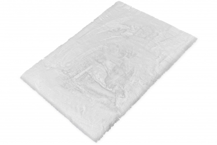 Коврик меховой SHAHINTEX (3 см) 60х100 белый кролик 28 S