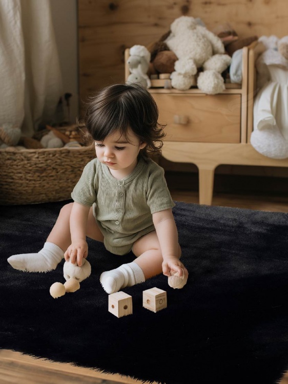 Коврик меховой SHAHINTEX (3 см) 67х130 блэкглама 29 S - 4