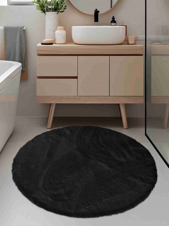 Коврик меховой SHAHINTEX (3 см) круг d-99 блэкглама 29 S - 3