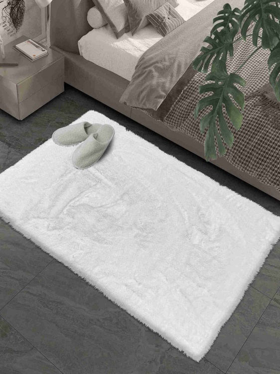 Коврик меховой SHAHINTEX (3 см) 100х150 белый кролик 28 S - 2