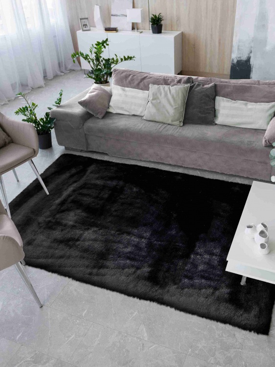 Коврик меховой SHAHINTEX (3 см) 150х200 блэкглама 29 S - 4