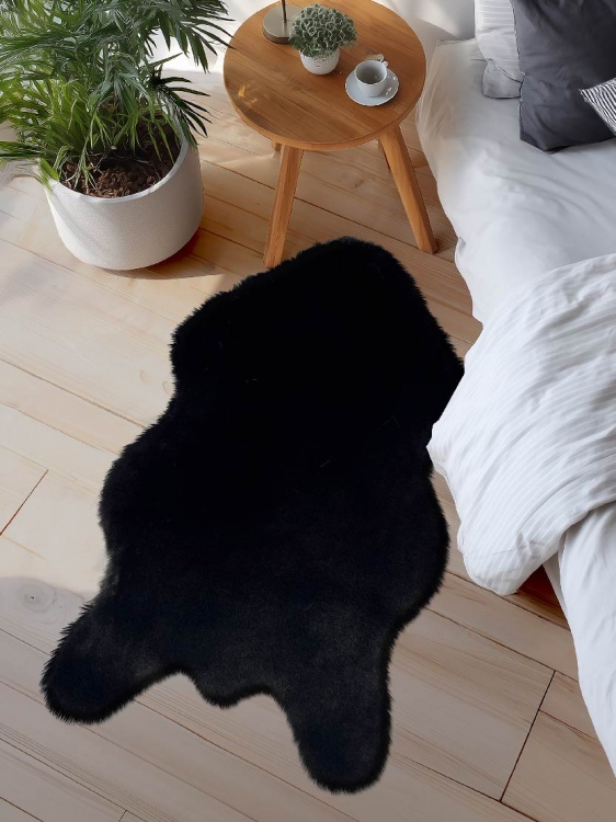 Коврик меховой шкура SHAHINTEX (3 см) 69х118 блэкглама 29 - 3