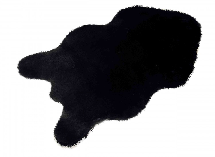 Коврик меховой шкура SHAHINTEX (3 см) 69х118 блэкглама 29