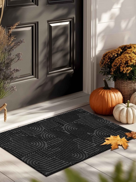 Коврик icarpet ЛАБИРИНТ с тиснением 40х60 чёрный гранит 03 - 3