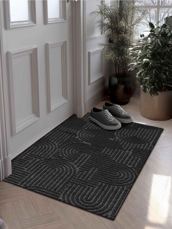 Коврик icarpet ЛАБИРИНТ с тиснением 50х100 чёрный гранит 03 S - 4