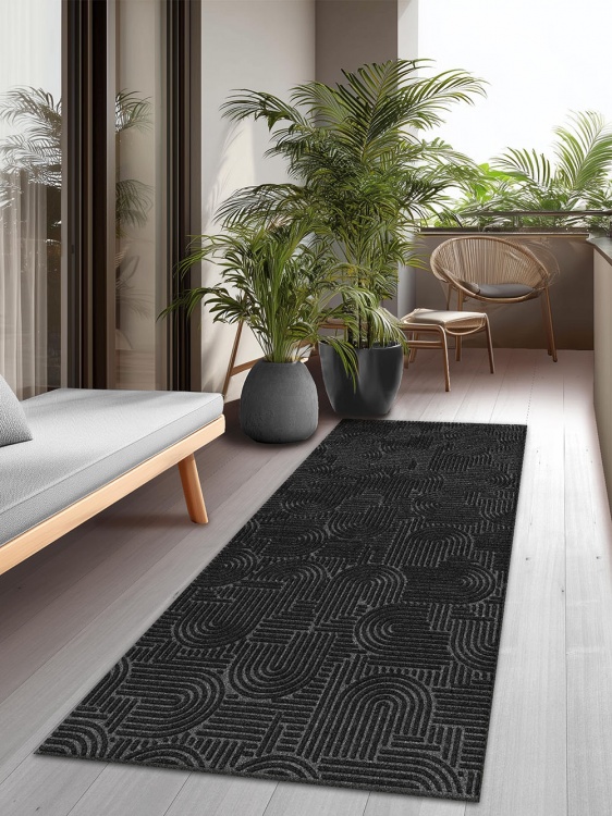 Коврик icarpet ЛАБИРИНТ с тиснением 60х200 чёрный гранит 03 S - 4