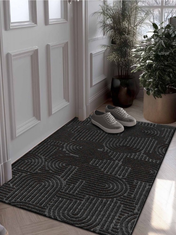 Коврик icarpet ЛАБИРИНТ с тиснением 67х120 чёрный гранит 03 S - 4