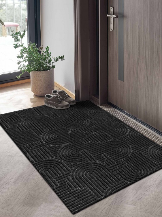 Коврик icarpet ЛАБИРИНТ с тиснением 100х120 чёрный гранит 03 S - 3